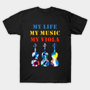 My Life, My Music, My Viola T-Shirt